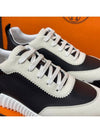 Bouncing Calfskin Suede Goatskin Low Top Sneakers Gris Anthracite - HERMES - BALAAN 6