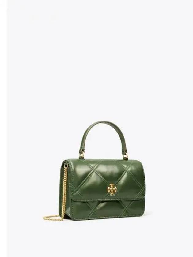 Kira Diamond Quilt Mini Top Handle Tote Bag WOC Chain Wallet Shoulder Fir Tree Domestic Product GM0024080695754 - TORY BURCH - BALAAN 1