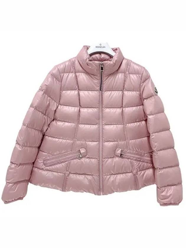 Kids Logo Patch AINAY Down Padded Jacket 12Y 14Y Pink 1A00007 595ZJ 501 271960 1147197 - MONCLER - BALAAN 1