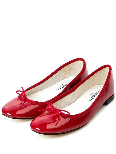 Women's Cendrillon Leather Ballerinas Flat Flammy Red - REPETTO - BALAAN 2