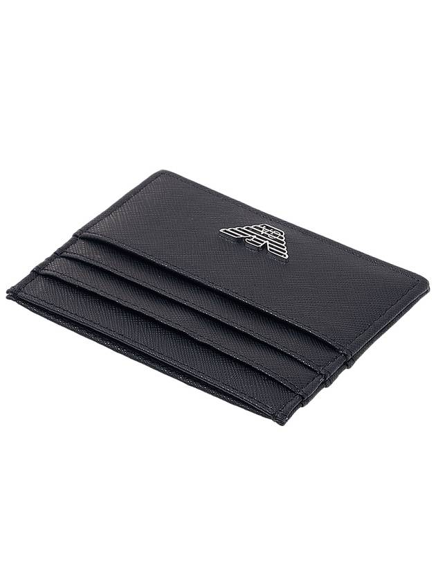 Silver Eagle Logo Card Wallet Black - EMPORIO ARMANI - BALAAN 5