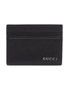 Metal Logo Leather Card Wallet Black - GUCCI - BALAAN 2