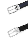 Reversible Leather Belt Blue Black - MONTBLANC - BALAAN 4