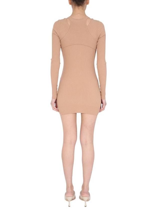 Andreādamo Ribbed Sweater With Cut Out Detail - ANDREADAMO - BALAAN 3