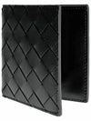 Intrecciato Slim Half Wallet Black - BOTTEGA VENETA - BALAAN 4