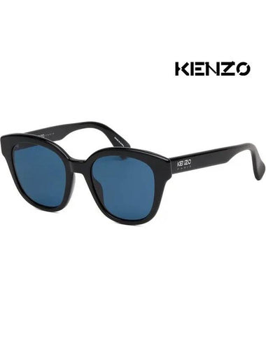 Sunglasses KZ40157I 01V Overfit Square Horn Rim Black - KENZO - BALAAN 1