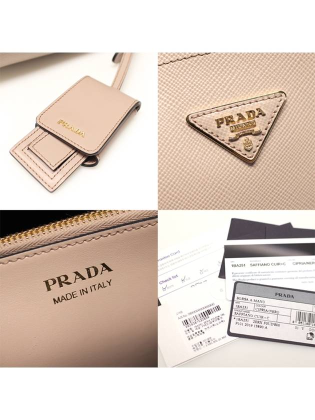 Women s Prada 1BA251 CIPRIA Saffiano Leather Gold Plated Triangle Matinee Medium Shoulder Bag gt Gangbuk used luxury goods - PRADA - BALAAN 8