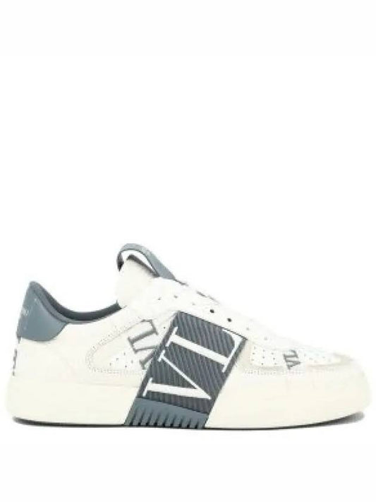 VL7N Lace-Up Leather Low-Top Sneakers White - VALENTINO - BALAAN 2