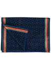 Diamond Stripe Muffler Blue - PAUL SMITH - BALAAN.