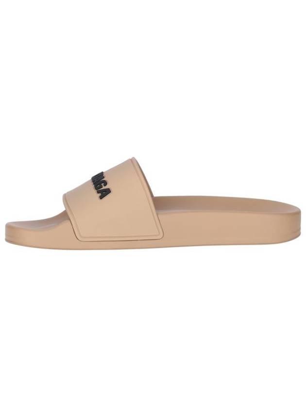 Logo Slides Slippers Beige - BALENCIAGA - BALAAN 4