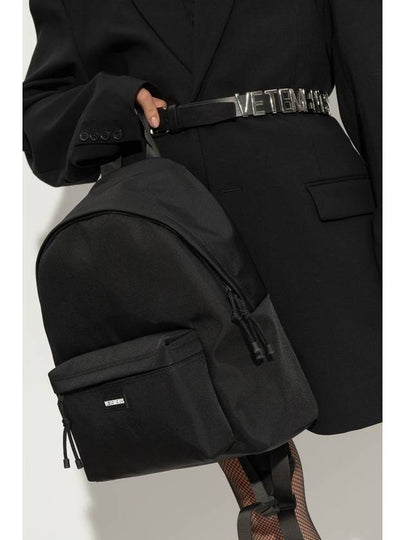 VETEMENTS Backpack With Logo, Unisex, Black - VETEMENTS - BALAAN 2