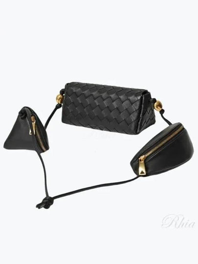 Pouch On Strap Cross Bag Black - BOTTEGA VENETA - BALAAN 2