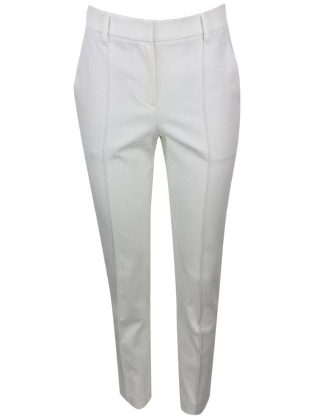 Drill Straight Pants White - BRUNELLO CUCINELLI - BALAAN 2