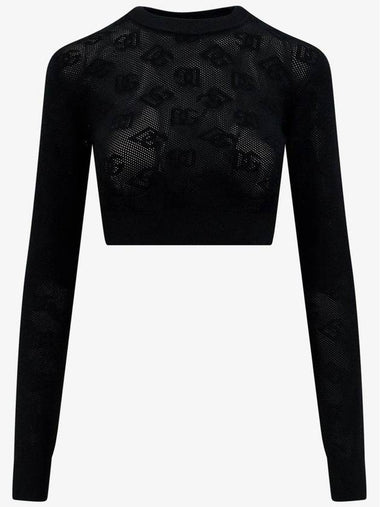 24 ss Viscose Mesh Top WITH All Over DG Logo FXX14TJFMALN0000 B0650987458 - DOLCE&GABBANA - BALAAN 1