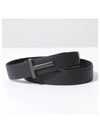 Black Reversible Leather Belt Black - TOM FORD - BALAAN 2