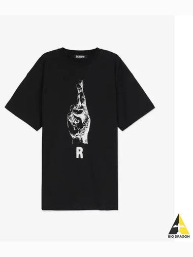 Oversized short sleeve t shirt black 231M1190099 - RAF SIMONS - BALAAN 1