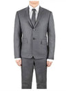 Men's Wool High Armhole Fit 3 Suit Medium Grey - THOM BROWNE - BALAAN 2