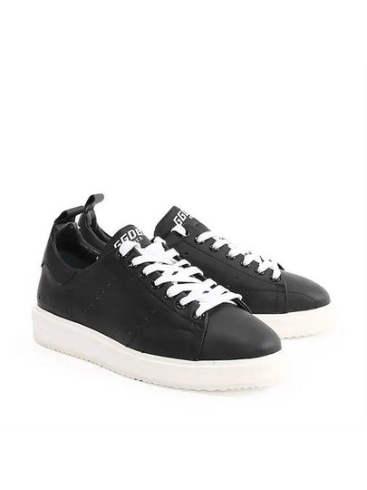 Starter Leather Low Top Sneakers Black - GOLDEN GOOSE - BALAAN 2