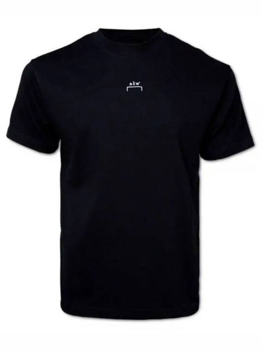 KNITTED ESSENTIAL SS GRAPHIC TSHIRT ACWMTS079 BLACK Knitted Essential Short Sleeve Graphic TShirt - A-COLD-WALL - BALAAN 1