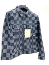 Damier distorted denim jacket - LOUIS VUITTON - BALAAN 3