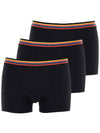 Artis Stripe Boxer Briefs 3 Pack Black - PAUL SMITH - BALAAN.