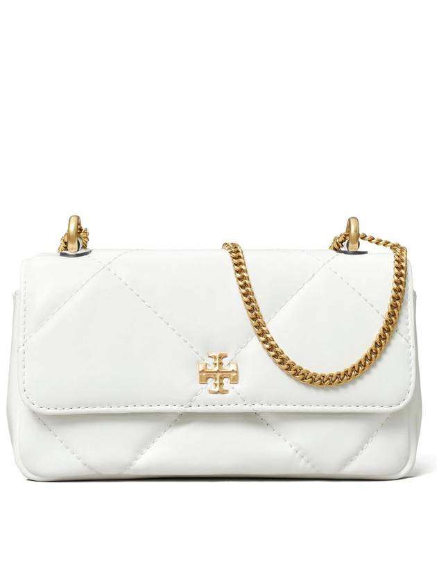 Mini Kira Diamond Quilted Flap Shoulder Bag White - TORY BURCH - BALAAN 2