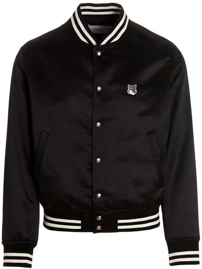 Satin Nylon Teddy Jacket Black - MAISON KITSUNE - BALAAN 2