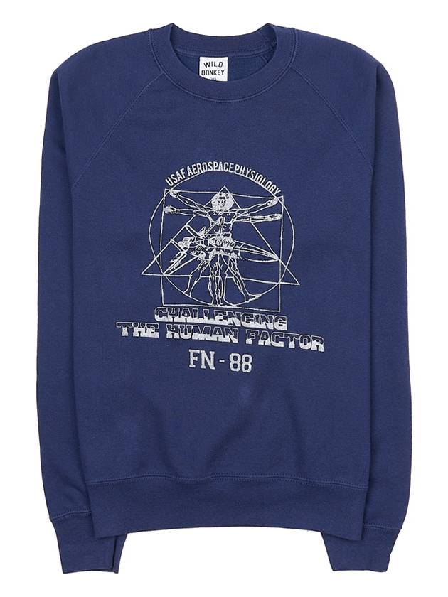 Wild Donkey Physiology Cotton Sweatshirt FR PHISIOLOGY NAVY BLUE - WILD DONKEY - BALAAN 9