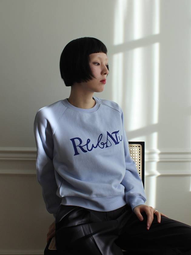 Lettering Logo Sweatshirt DAWN BLUE - RUBATI - BALAAN 4