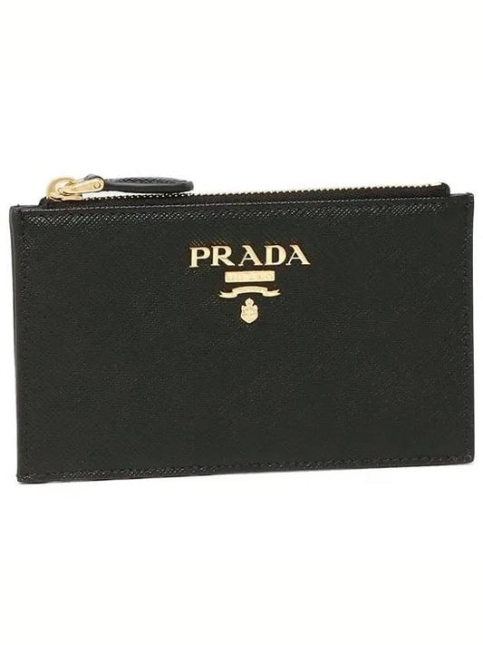 Saffiano Card Wallet Black - PRADA - BALAAN 2