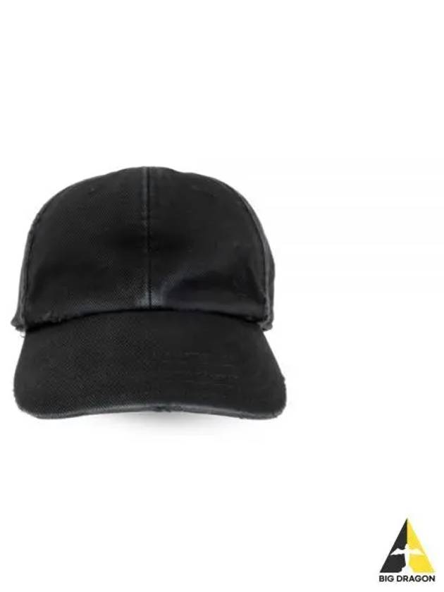 Cassandre Cotton Ball Cap Black - SAINT LAURENT - BALAAN 2