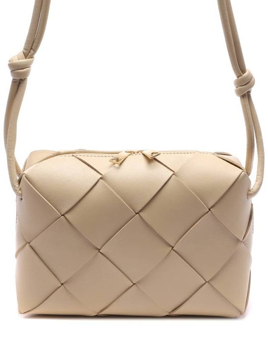 Cassette Intrecciato Small Cross Bag Beige - BOTTEGA VENETA - BALAAN 2