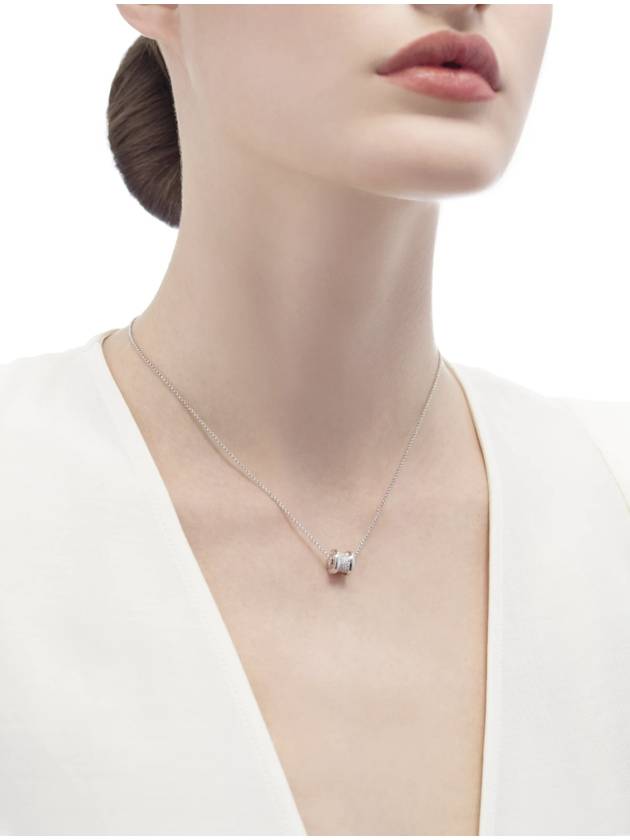 BZero1 Necklace White Gold & Diamond Pave Women’s Necklace - BVLGARI - BALAAN 4