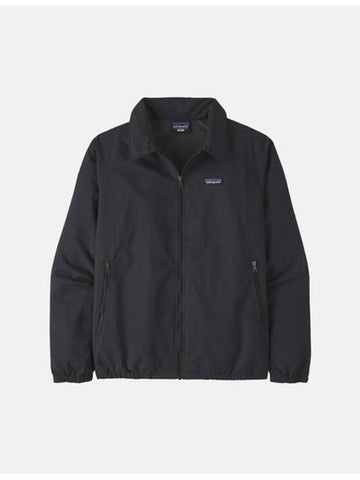 Men's Baggies Logo Patch Zip Pocket Zip-Up Jacket Ink Black - PATAGONIA - BALAAN 1