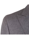 Men's Double Virgin Wool Suit Grey - BRUNELLO CUCINELLI - BALAAN 6