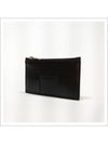 Maxi Intrecciato Zipper Coin Purse Black - BOTTEGA VENETA - BALAAN 3