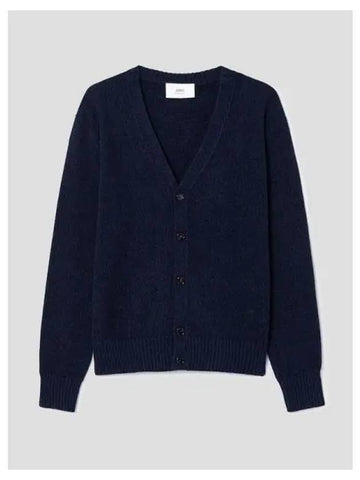 4 hour time deal spring fall cardigan Adc knit sweater night blue domestic product - AMI - BALAAN 1