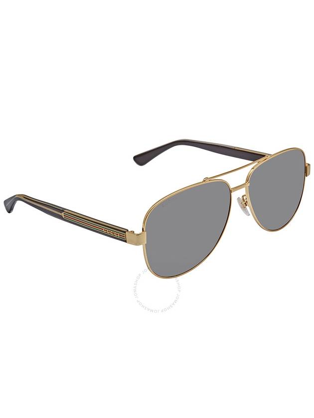 Eyewear Boeing Polarized Sunglasses Gray Gold - GUCCI - BALAAN 4