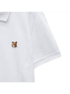 Fox Head Patch Cotton Polo Shirt White - MAISON KITSUNE - BALAAN 5