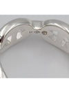 Small Chaine D'Ancre Enchainee Ring Silver - HERMES - BALAAN 3