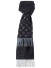 Monogram Gradient Scarf Black - LOUIS VUITTON - BALAAN 8