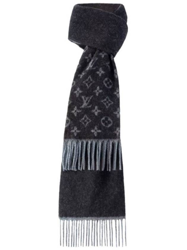 Monogram Gradient Scarf Black - LOUIS VUITTON - BALAAN 3