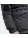 Men's Hyoseris Logo Patch Down Padding Black - MONCLER - BALAAN 6