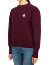 Kelaya Embroidered Logo Knit Top Dark Plum - ISABEL MARANT - BALAAN 3