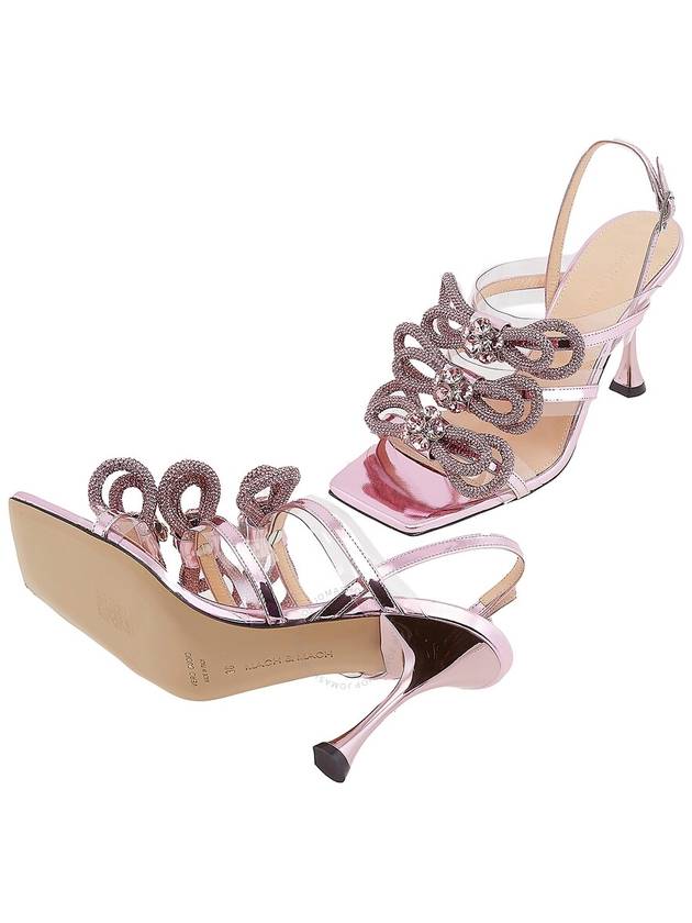 Mach & Mach Triple Bow Crystal 95 Leather Slingback Sandals, Brand Size 38 ( Us Size 8 ) - MACH & MACH - BALAAN 2