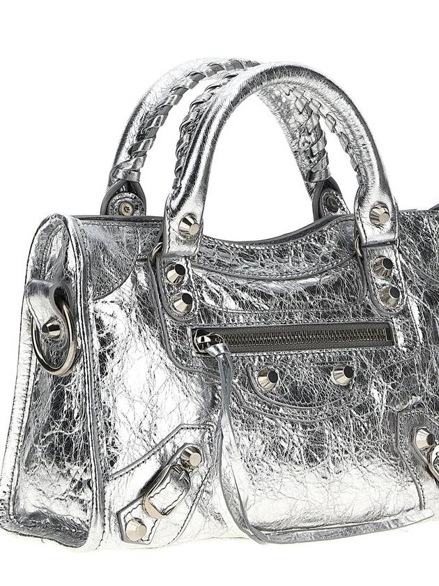 Women s Le City Mini Shoulder Bag Silver - BALENCIAGA - BALAAN 5