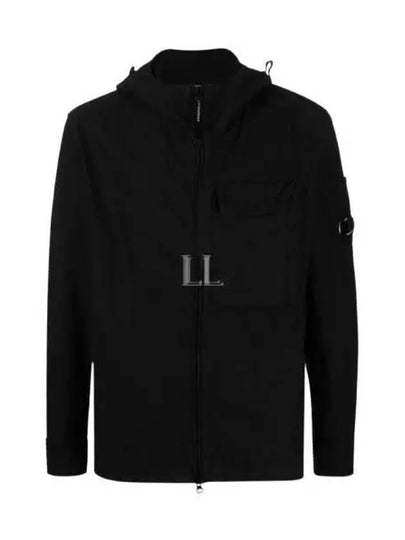 Ottoman Hooded Long Sleeve Shirt Black - CP COMPANY - BALAAN 2