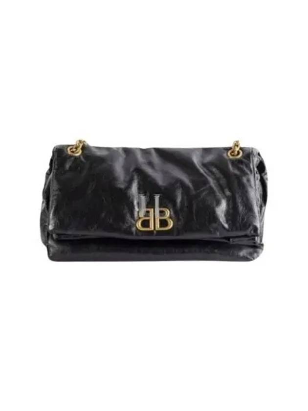 Monaco Chain Strap Shoulder Bag Black - BALENCIAGA - BALAAN 2