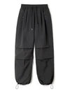 Tasran two tuck pocket parachute wide pants black - INDUST - BALAAN 8