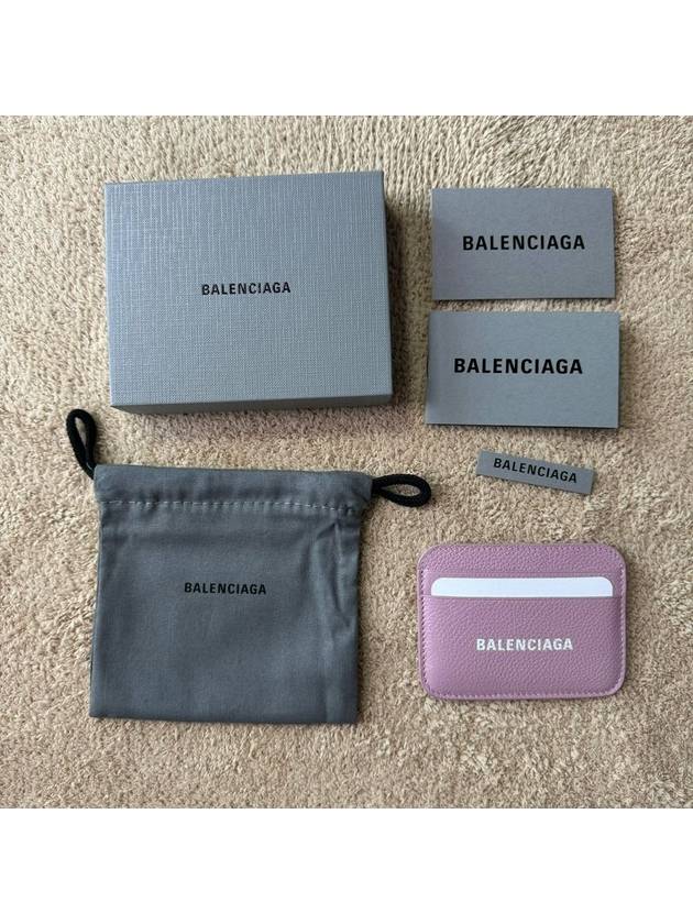 Cash Logo Card Wallet Powder Pink - BALENCIAGA - BALAAN 6